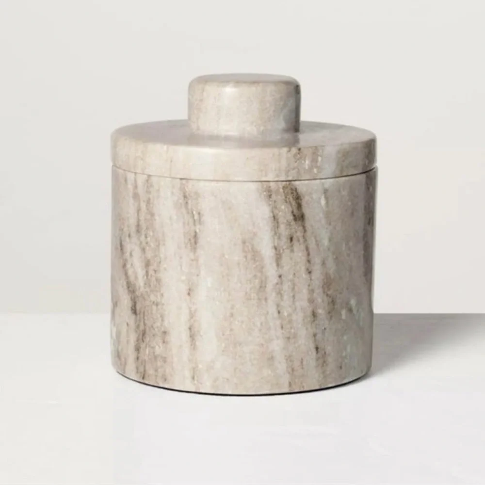 Hearth & Hand Magnolia Marble Butter Keeper Warm Gray Grey 2024 Target NEW