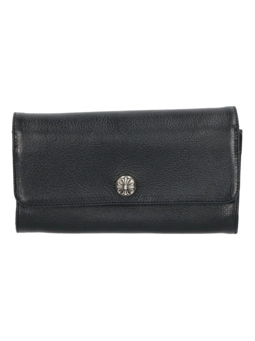 Chrome Hearts Judy Cross Ball Button Leather Wallet