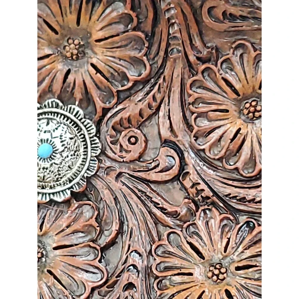 Western Style Resin Trinket/Soap/Change/Jewelry Dish-Rope/Turquoise/Basket Weave