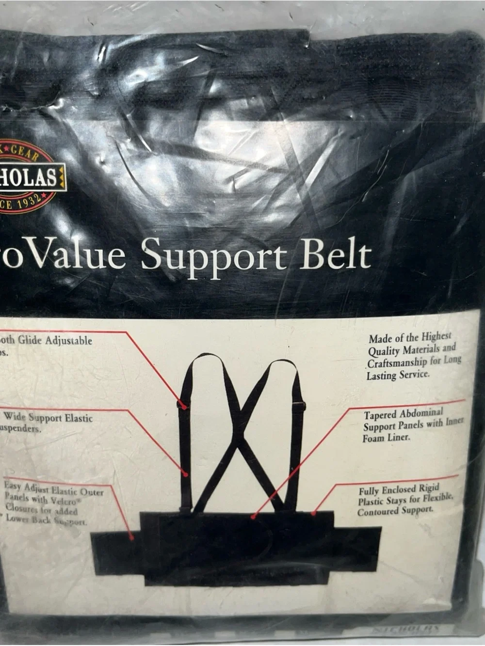 NICHOLAS support belt
