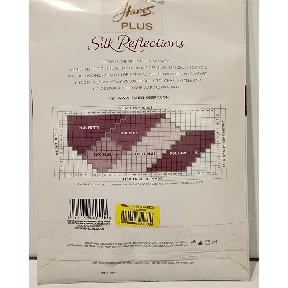 Hanes plus silk