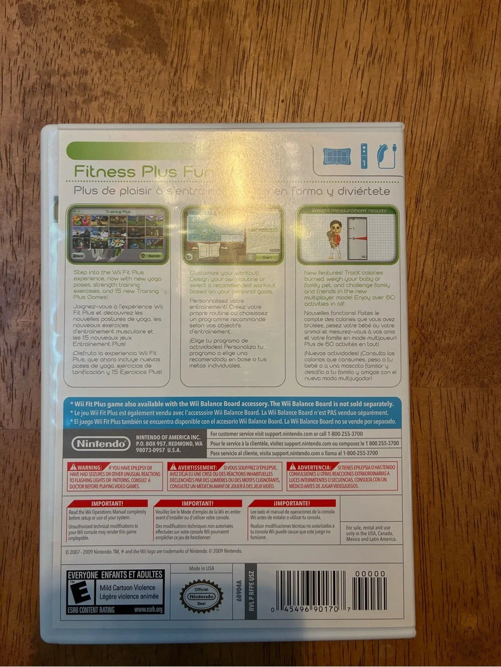 Nintendo interactive fitness