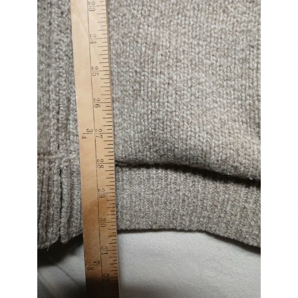 Vintage LL bean wool flannel‎ lined zip up sweater mens XXL