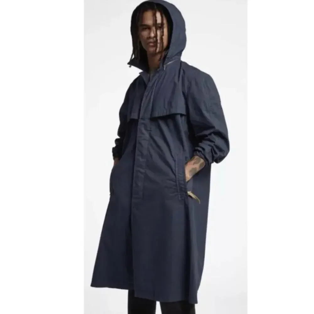 Nike Nikelab X Made In Italy Thunder Blue Long Jacket Coat AO0854-471 Men‎ Small