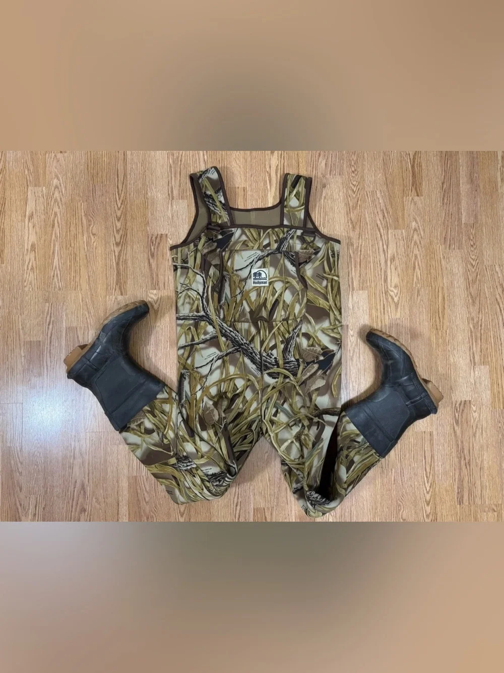 Unbranded Realtree-Style Brown Camo Waterproof Chest Wader Pants