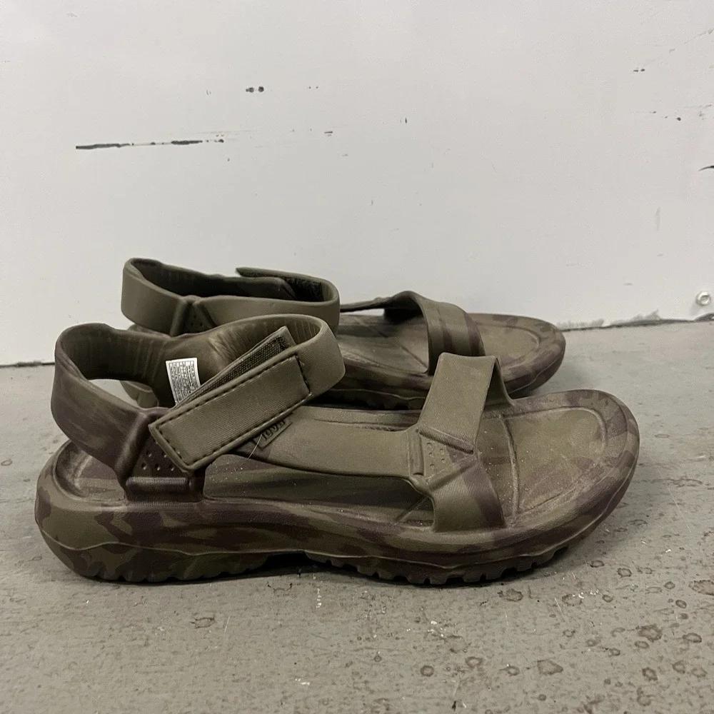 Teva Hurricane Drift Sandals Mens 8 Womens 9.5 Camo Green EVA Lightweight Hiking