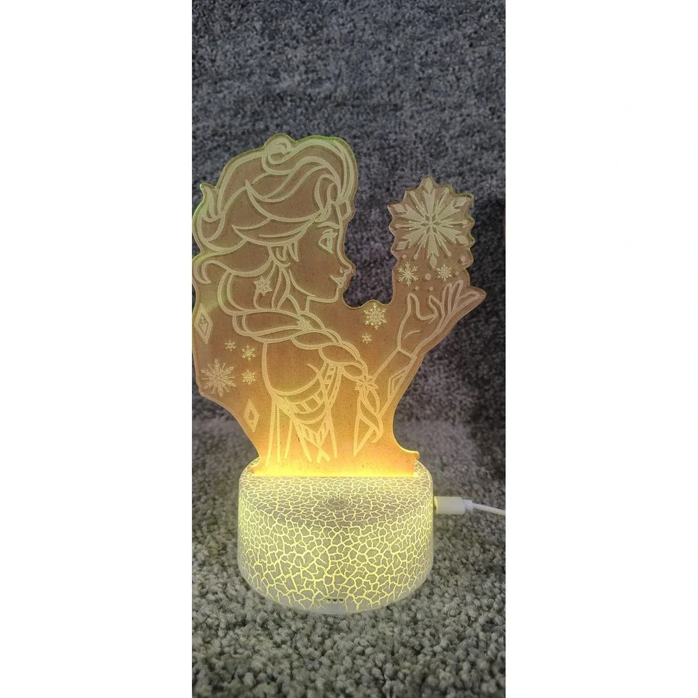 Elsa 3d Creative Desklamp
