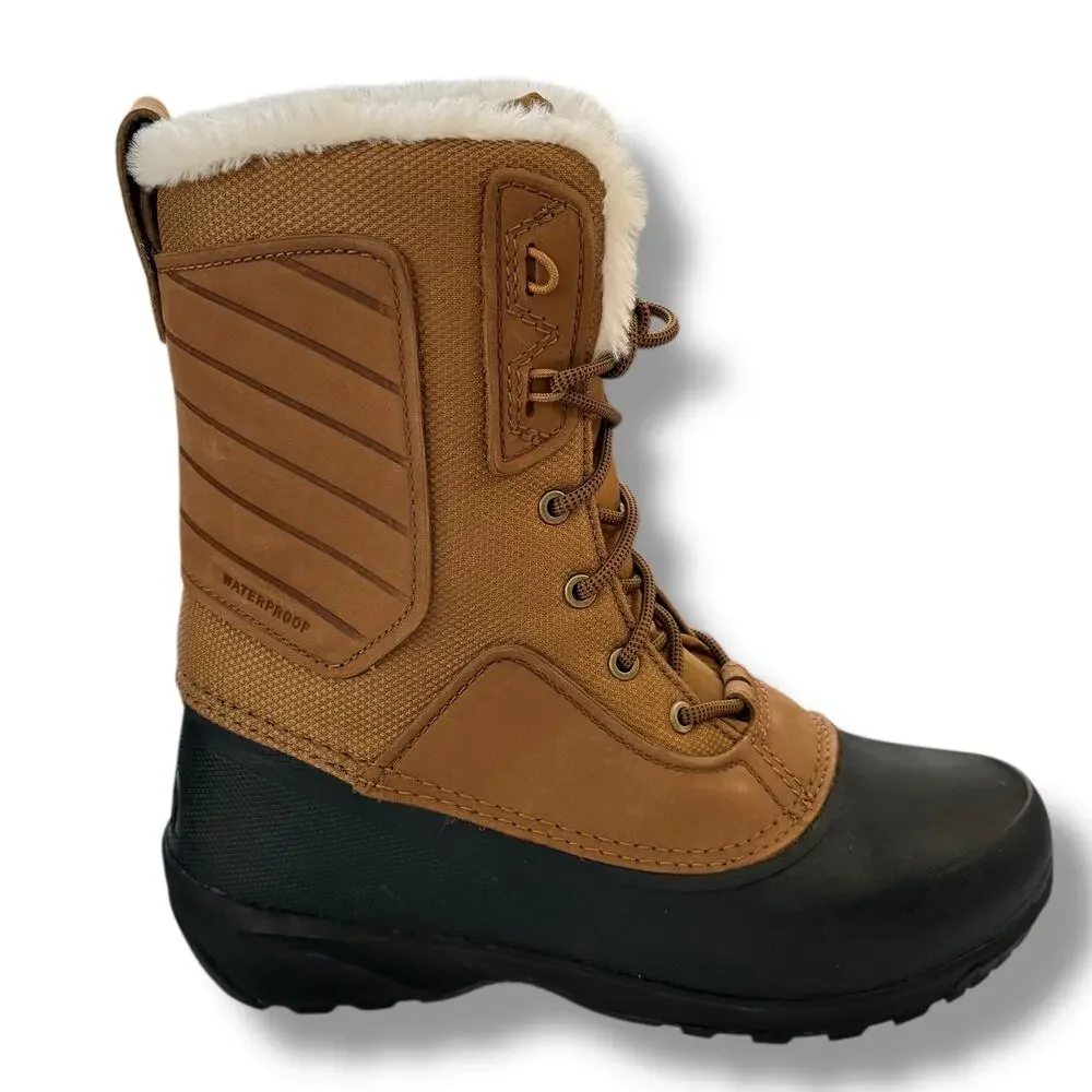The North Face Shellista IV Mid Winter Boots Women's Size 10 Waterproof Brown