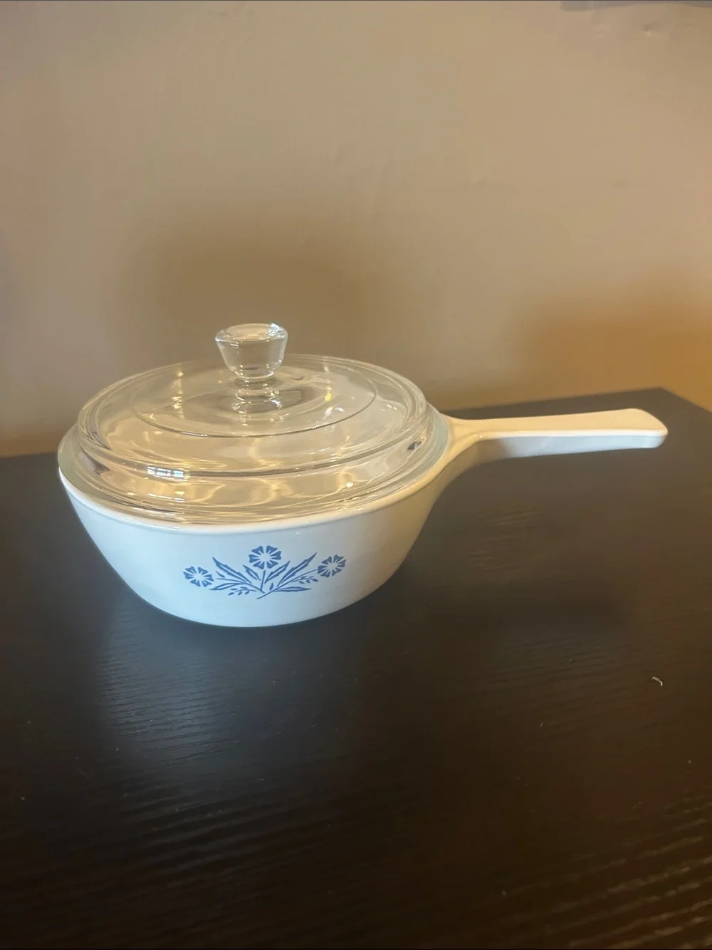 VTG Blue Cornflower CORNINGWARE 1 PT Skillet/Saucepan