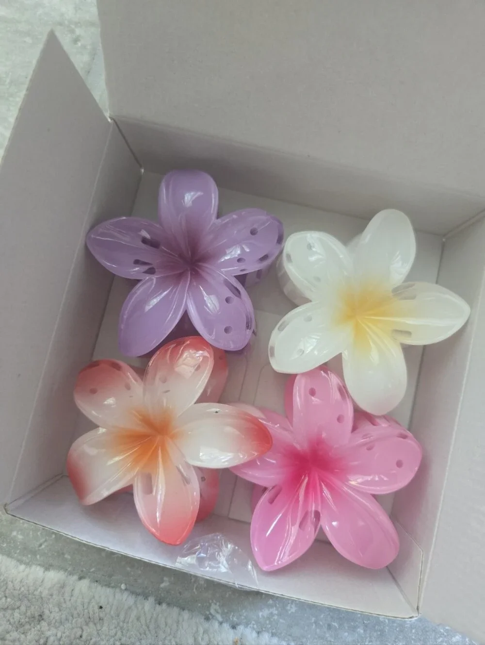 GQLV Flower Hair Claw Clips Set Large Floral Y2K Coquette Hair Accessories