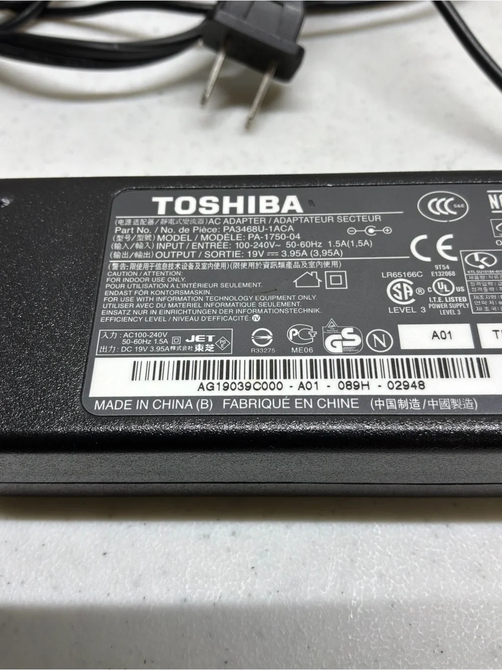 Toshiba genuine laptop