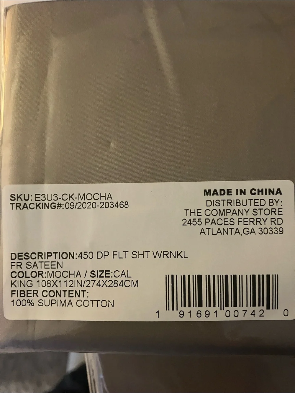 The Company Store Mocha King Flat and Fitted Supima Cotton Sheets (Set)
