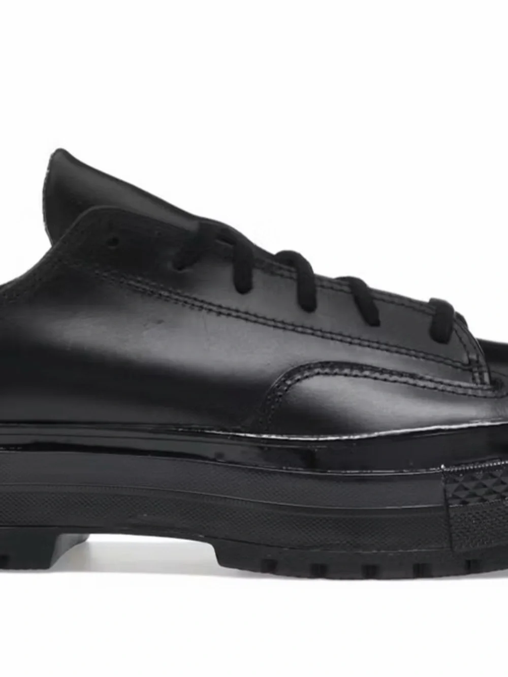 Converse black leather