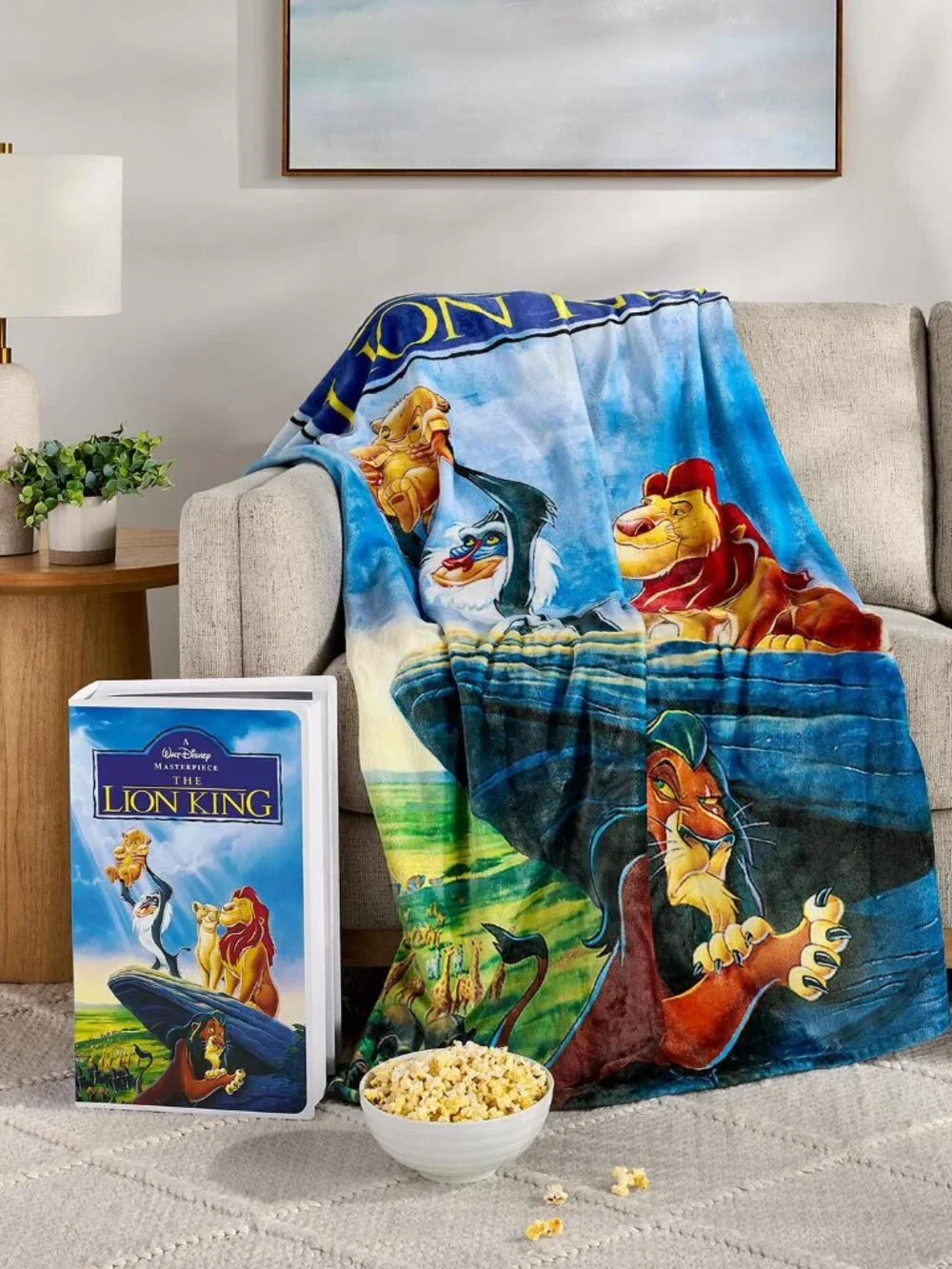 Disney The Lion King Classic VHS Boxed Silk Touch Throw, 50