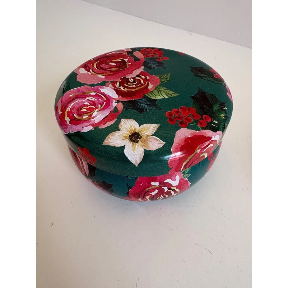 The Pioneer Woman Melon & Mint Scented Candle 4.95oz Floral Tin Unused