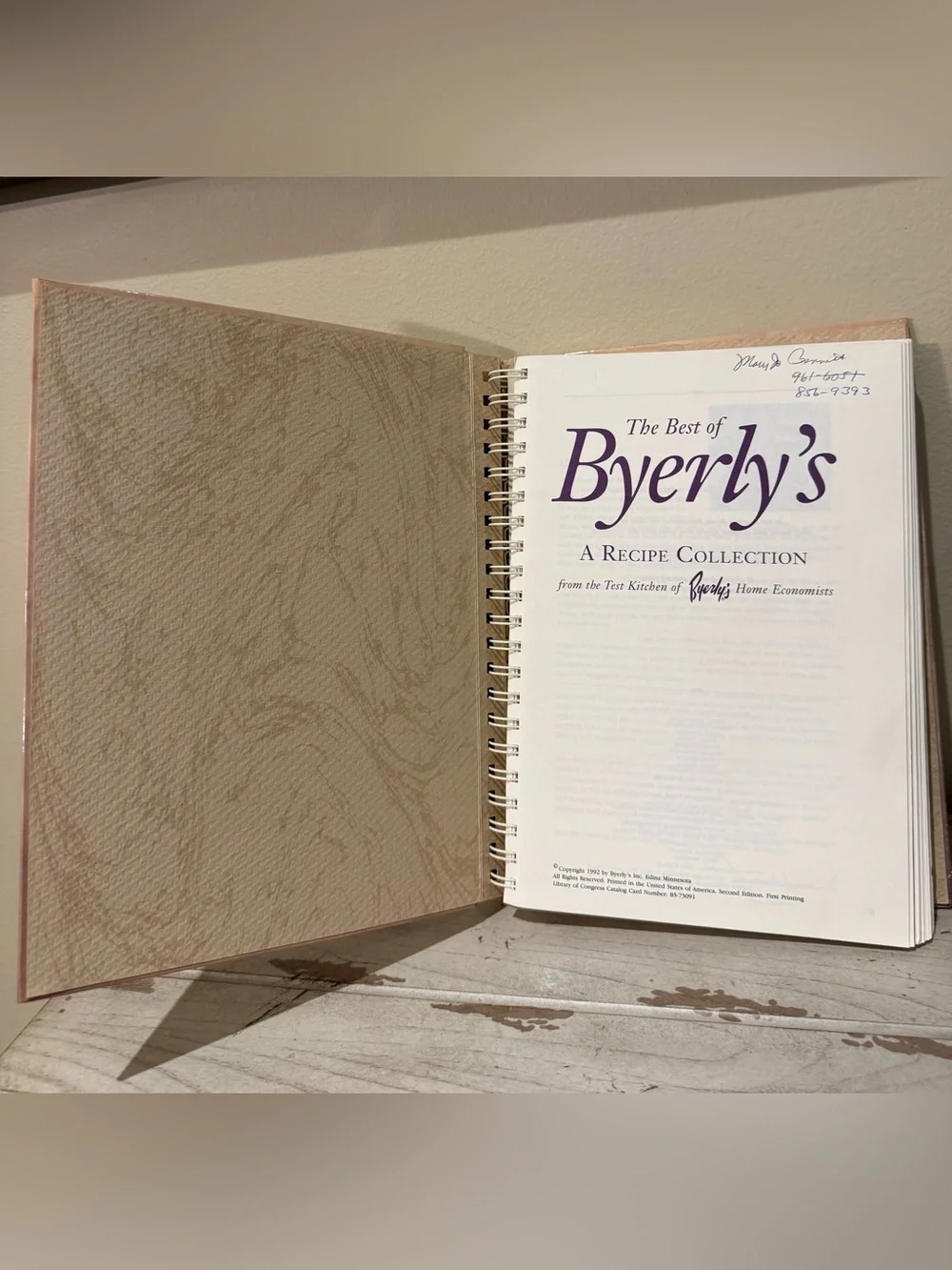 Vtg The Best of Byerly's Cookbook Vol II 1992 Spiral Hardcover First Printing