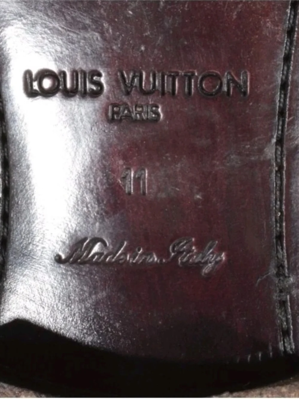 Louis Vuitton Black Leather Cap-Toe Oxford Dress Shoes 11UK/12US