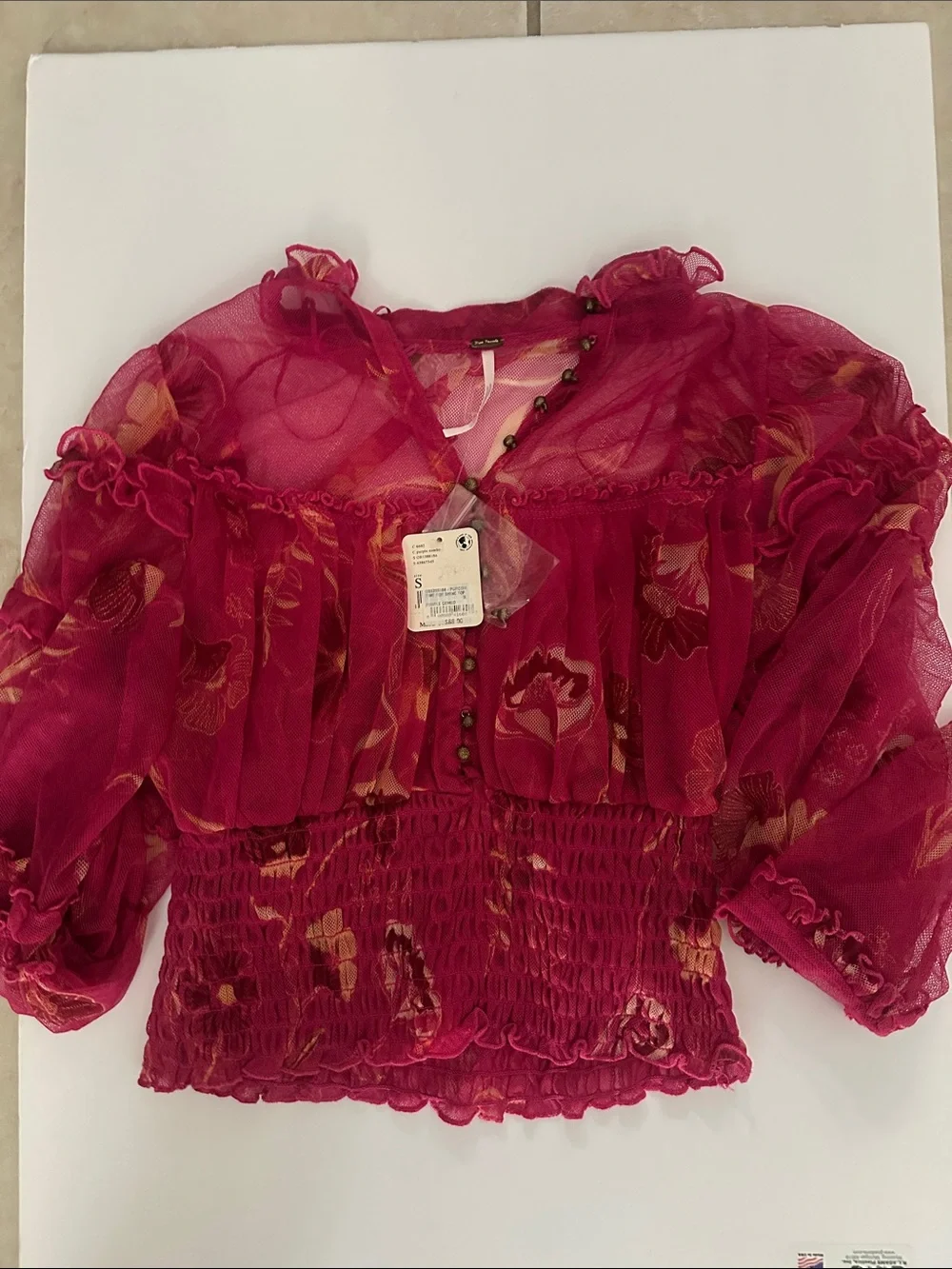 Free People sheer floral