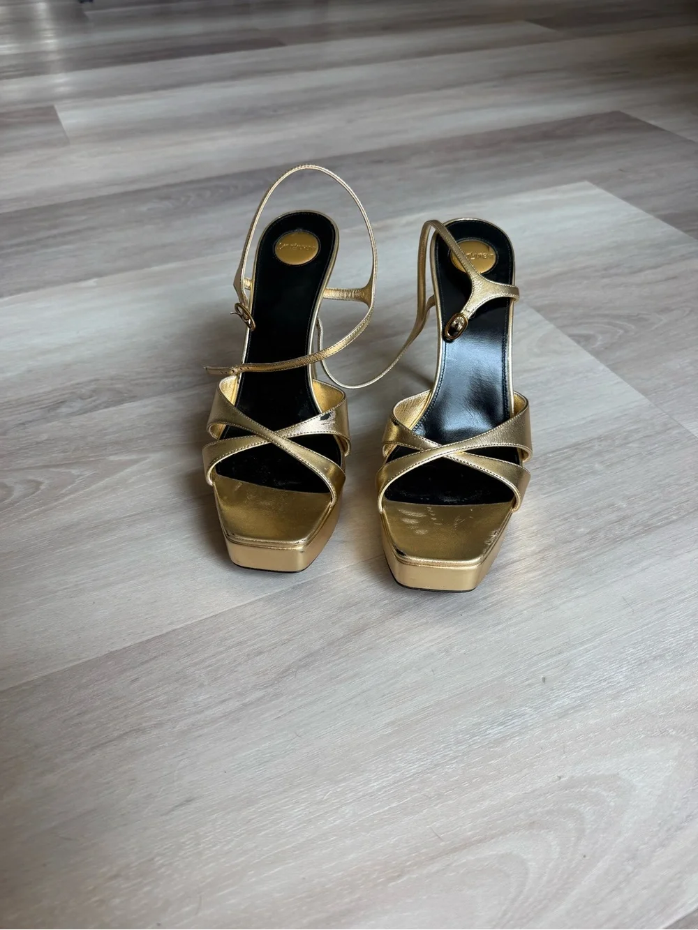 Saint Laurent shiny gold