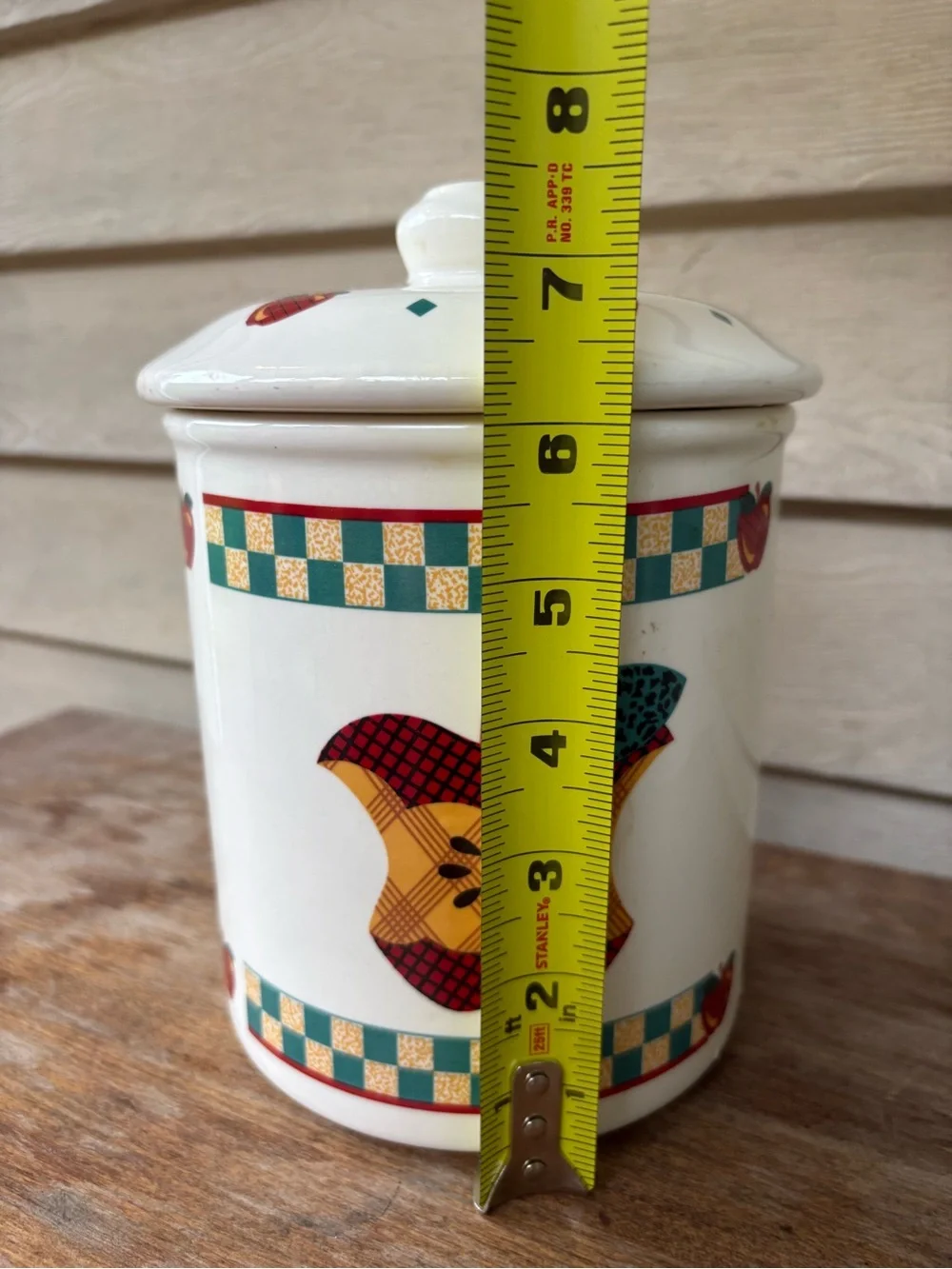 Tabletops Unlimited ceramic canister from the 