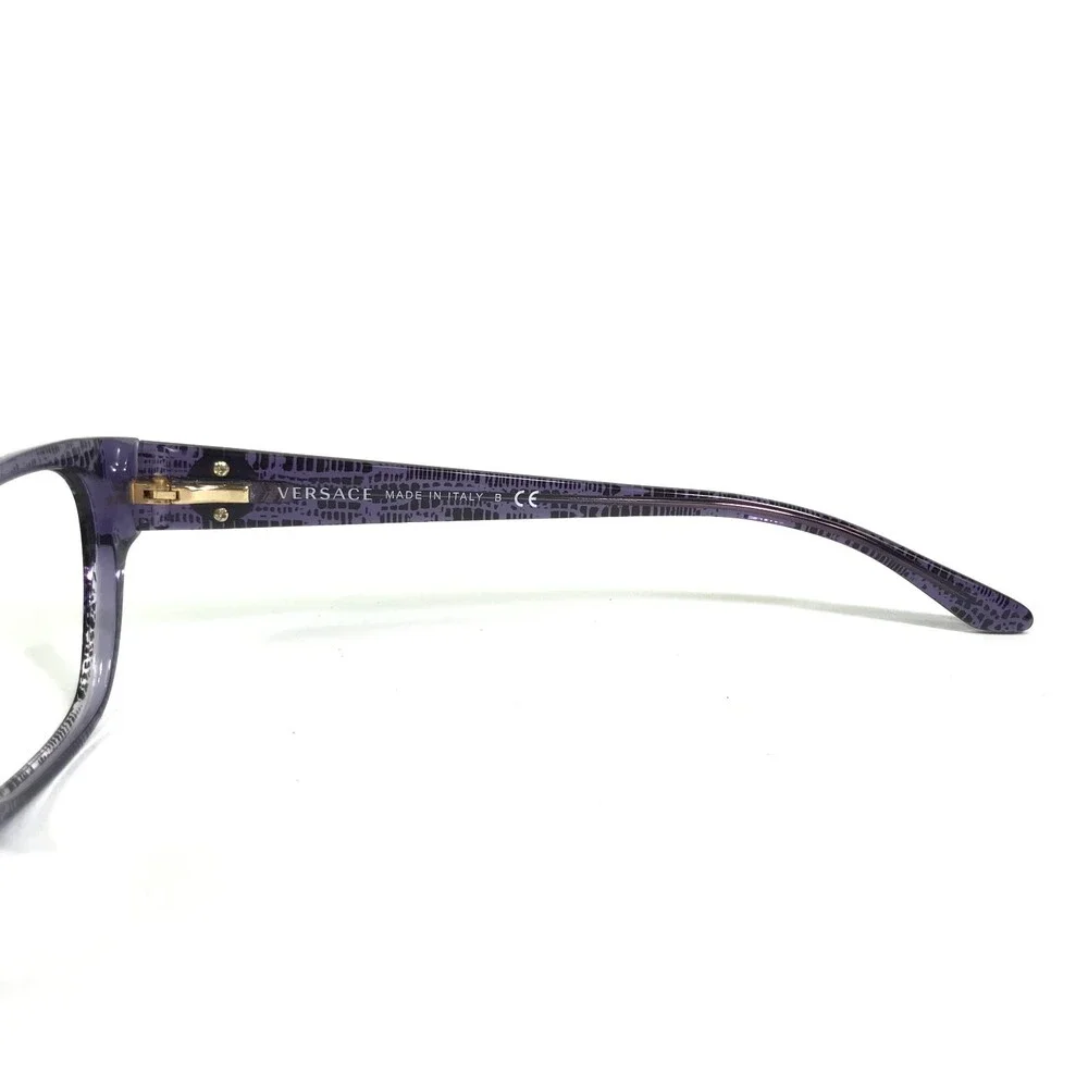 Versace Eyeglasses Frames MOD.3172 5000 Clear Speckled Purple Medusa 54-16-135