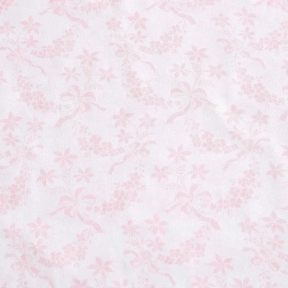 Laura Ashley QUEEN Bed Antoinette Flannel 4pc Sheet Set Pink NEW