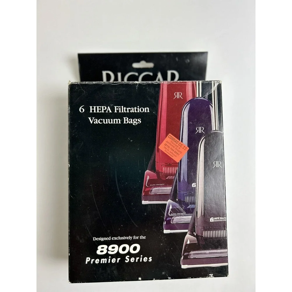 Riccar‎ Vacuum 6 Hepa Filtration Bags 8900 Premier Series C15H-6 NEW