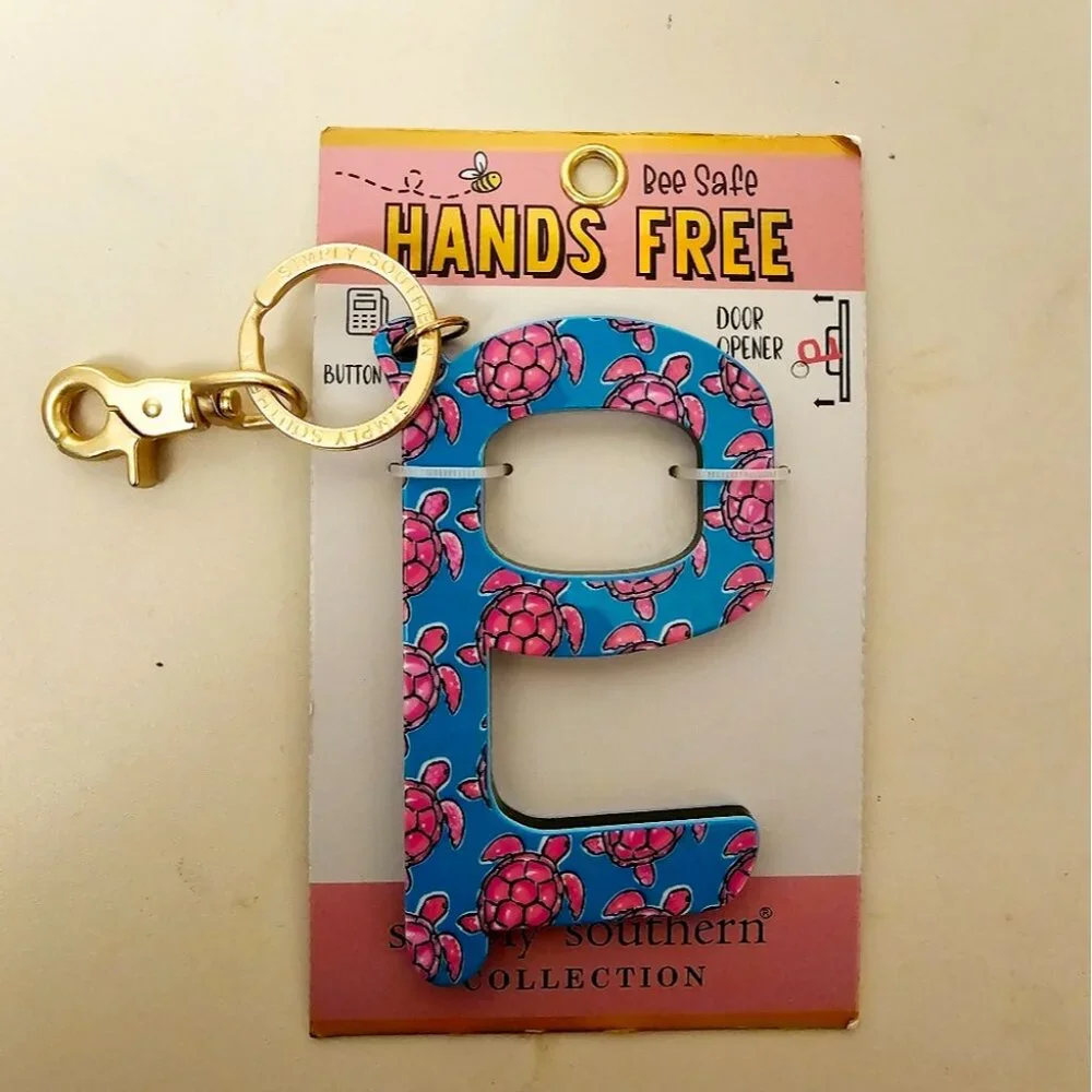 Simply Southern Bee Safe Hands Free Door Opener With Sea Turtles