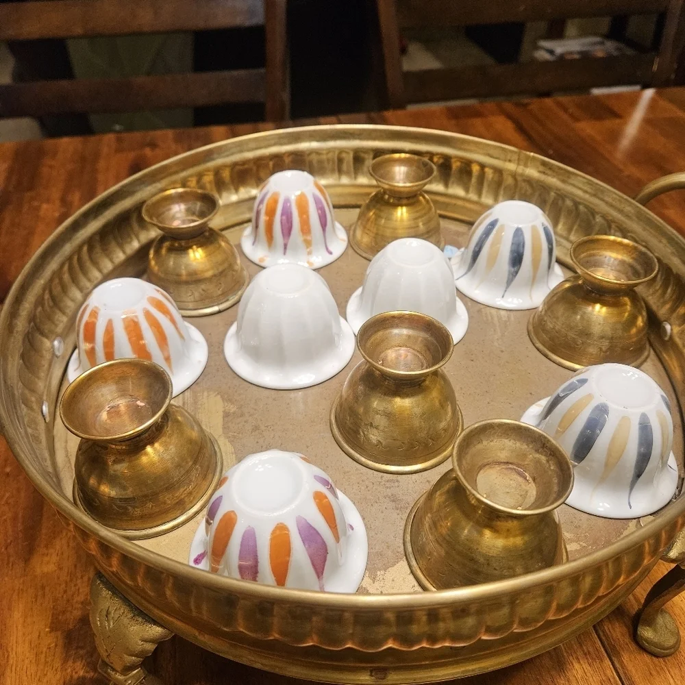 Brass tea set