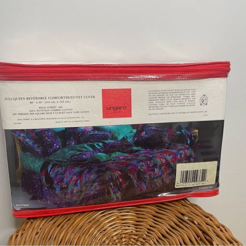 Emanuel Ungaro cotton watercolor comforter