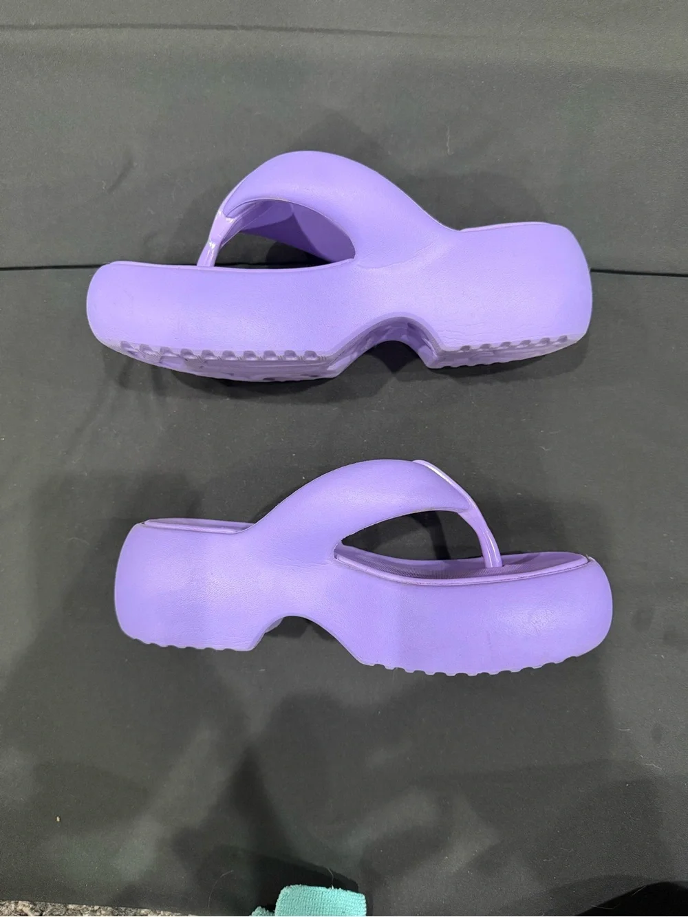 Melissa Lavender Platform Flip Flops | US 5 | Worn Once