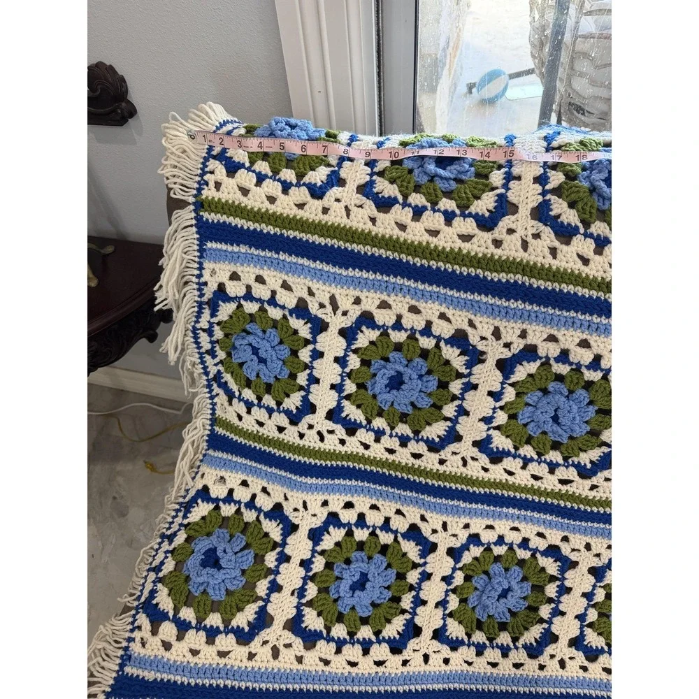 Handmade crochet afghan