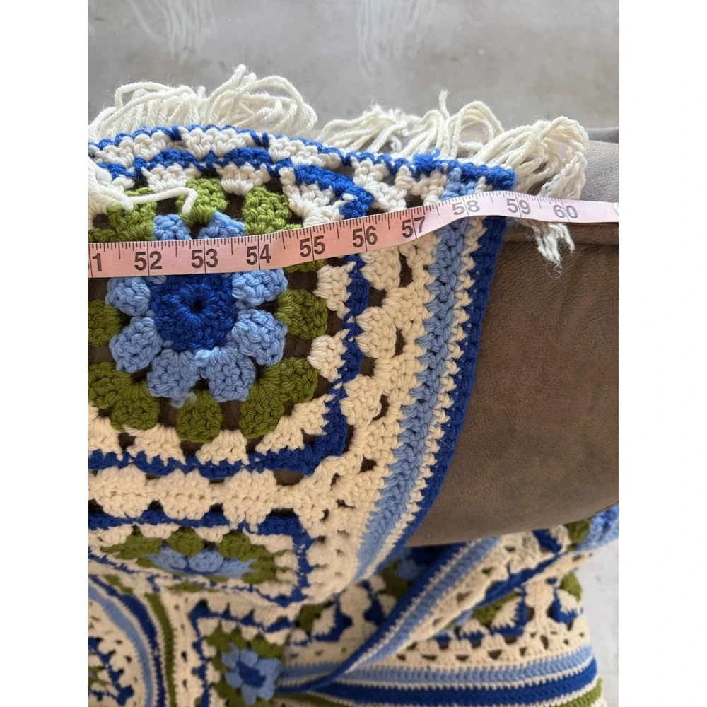 Handmade crochet afghan