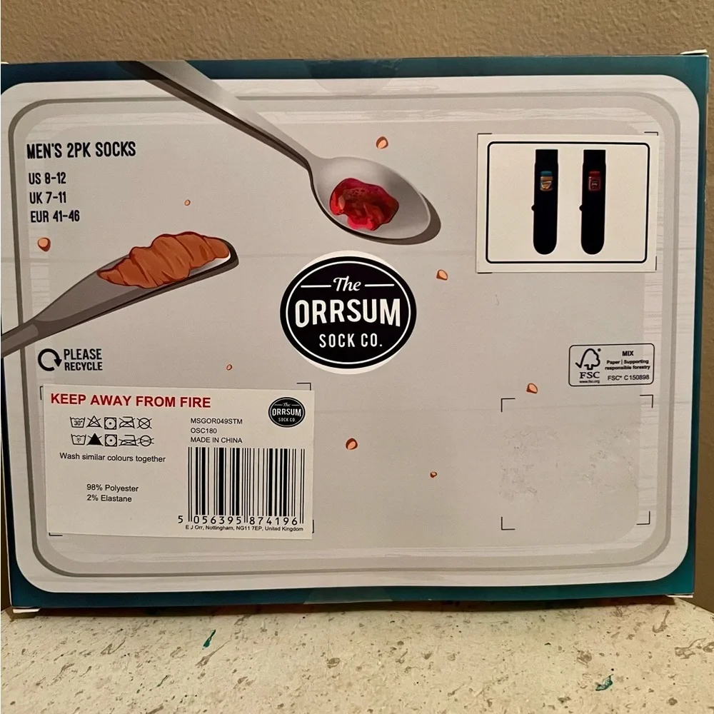 orrsum sock co new packaging