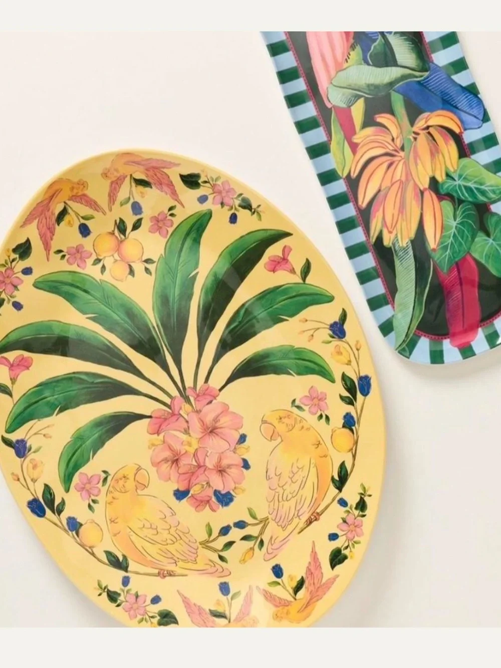 NWT Farm Rio × Anthropologie Melamine Oval Platter