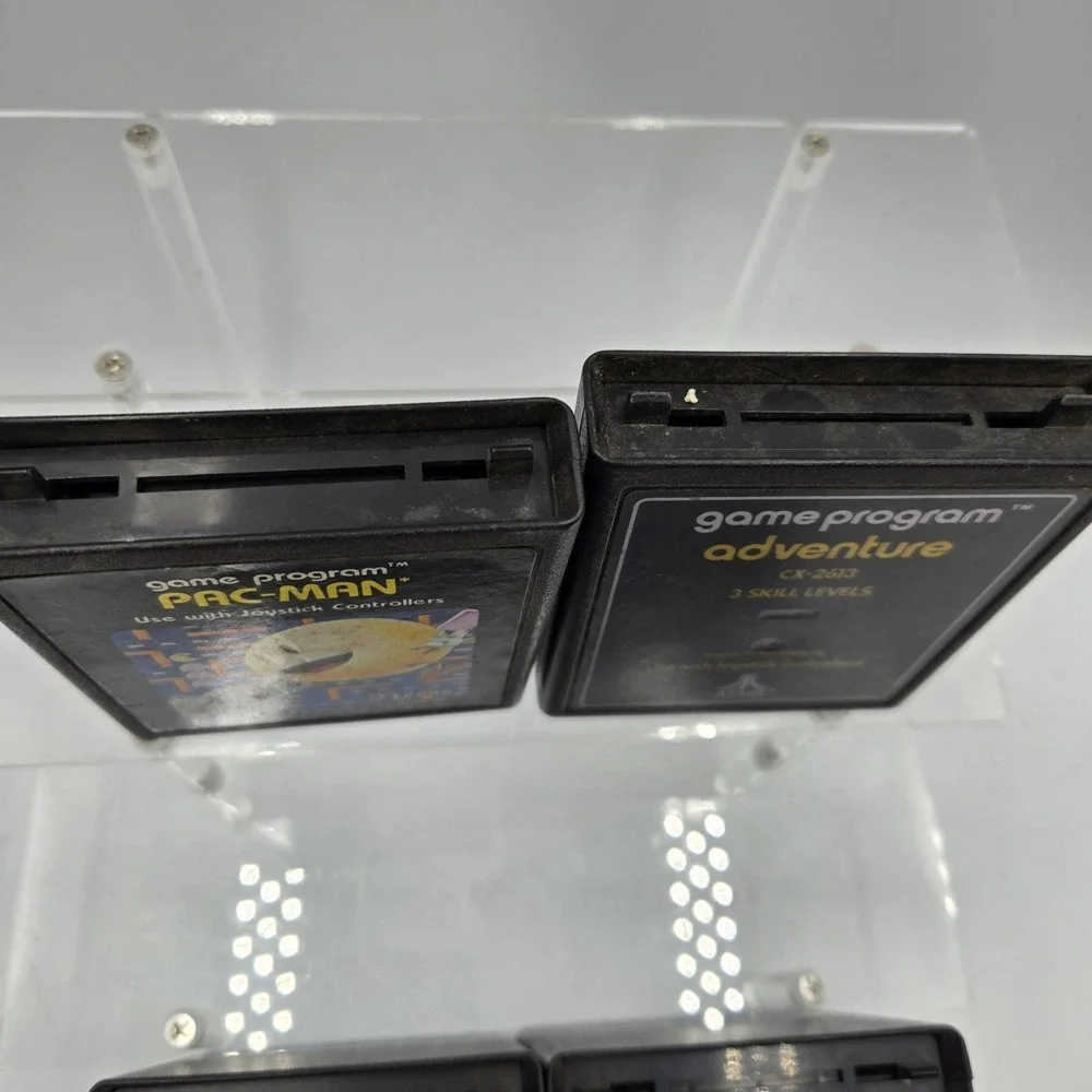 Lot Of 4 Atari 2600 VTG Video Game Cartridges Pac-Man Starship Missile Command +