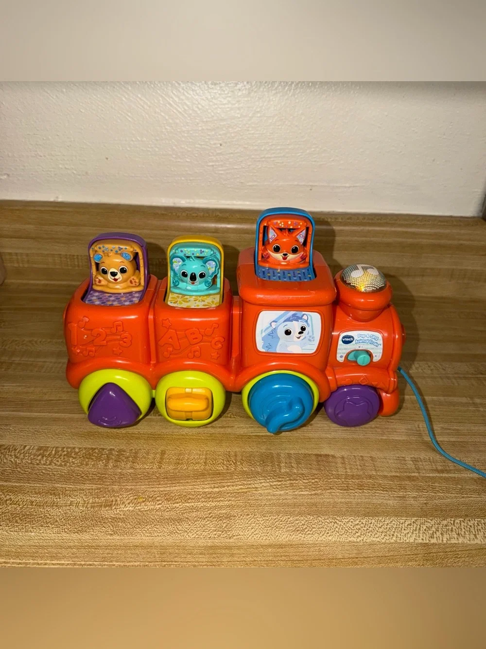 Vtech pop and sing animal train Pull-Along baby toddler education toys melodies