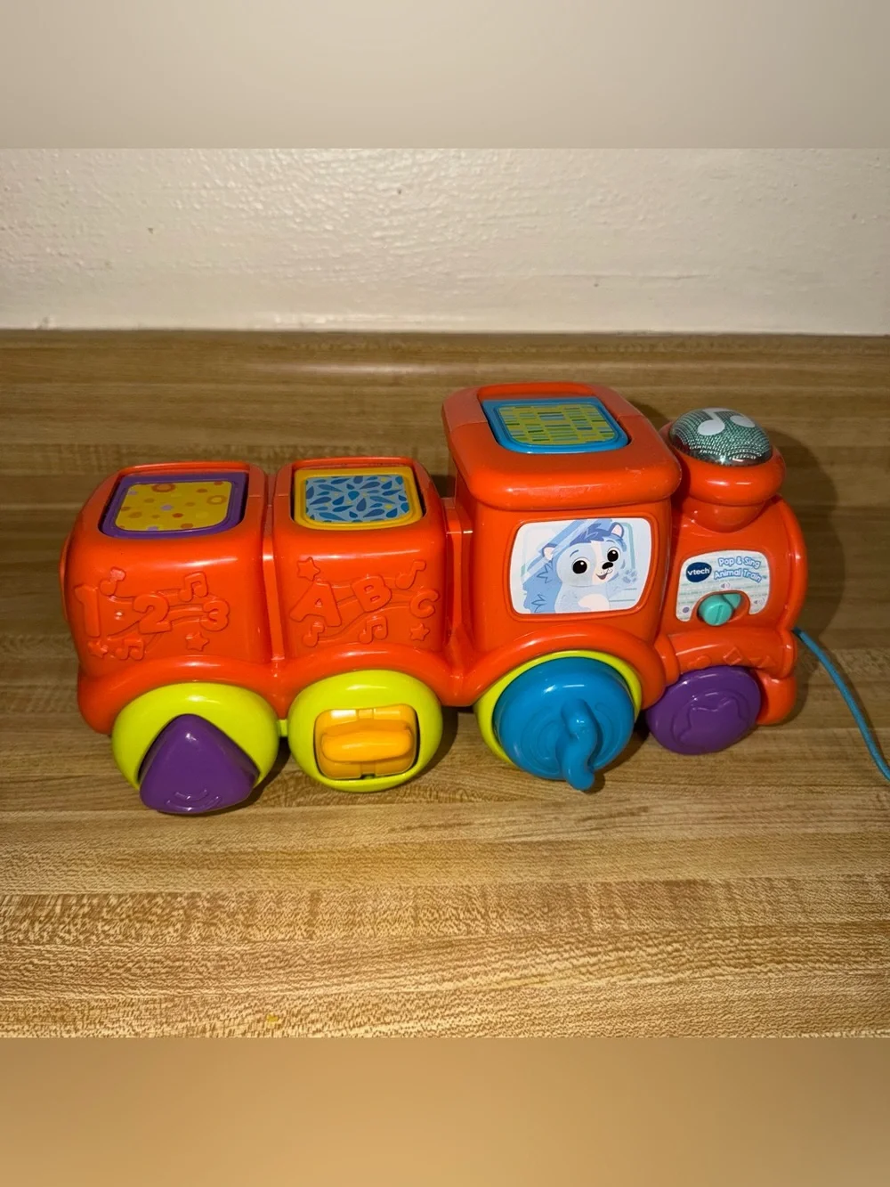 Vtech pop and sing animal train Pull-Along baby toddler education toys melodies