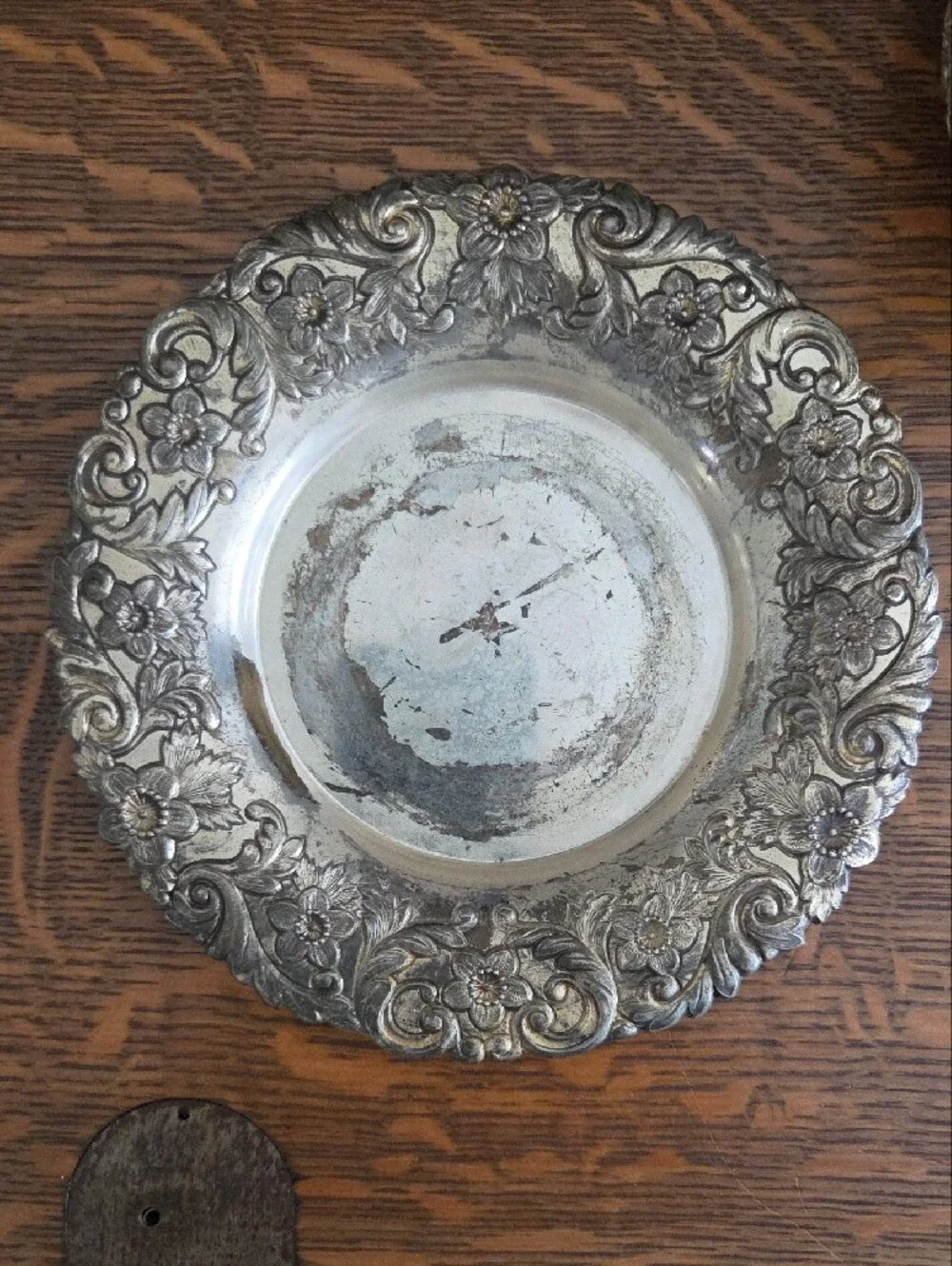 Vintage ornate embossed