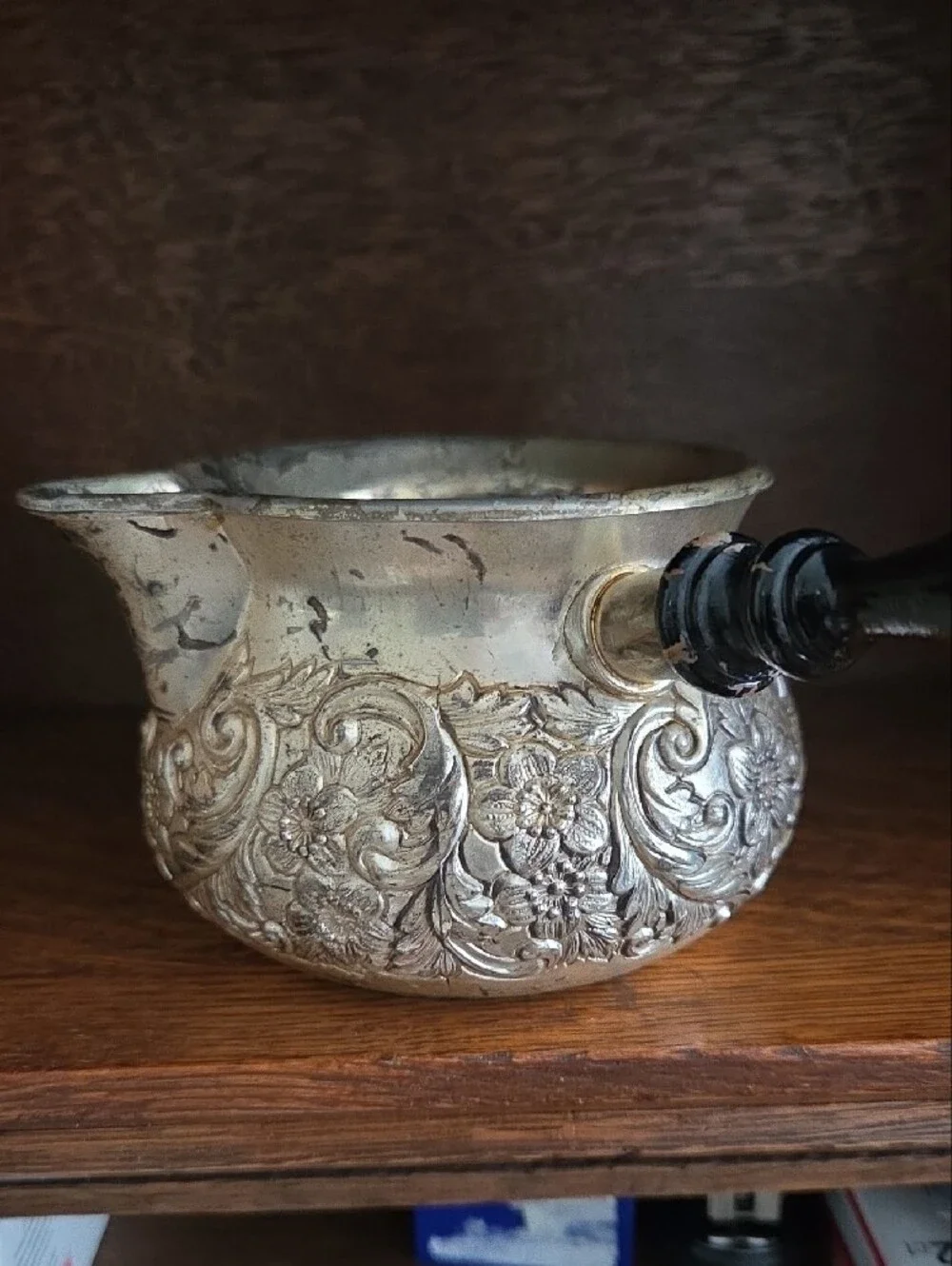 Vintage ornate embossed
