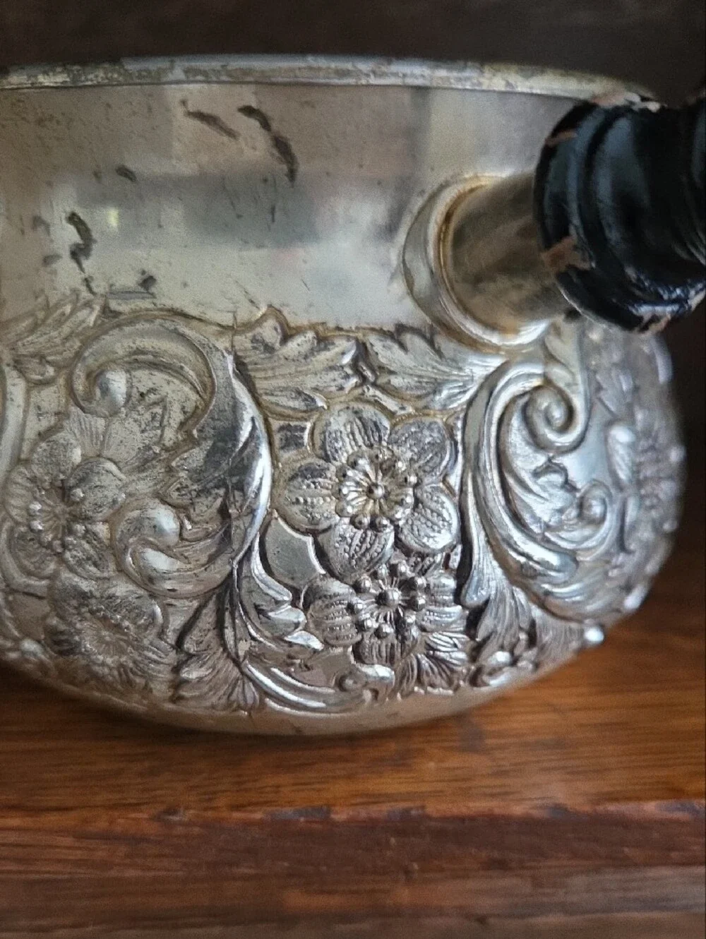 Vintage ornate embossed