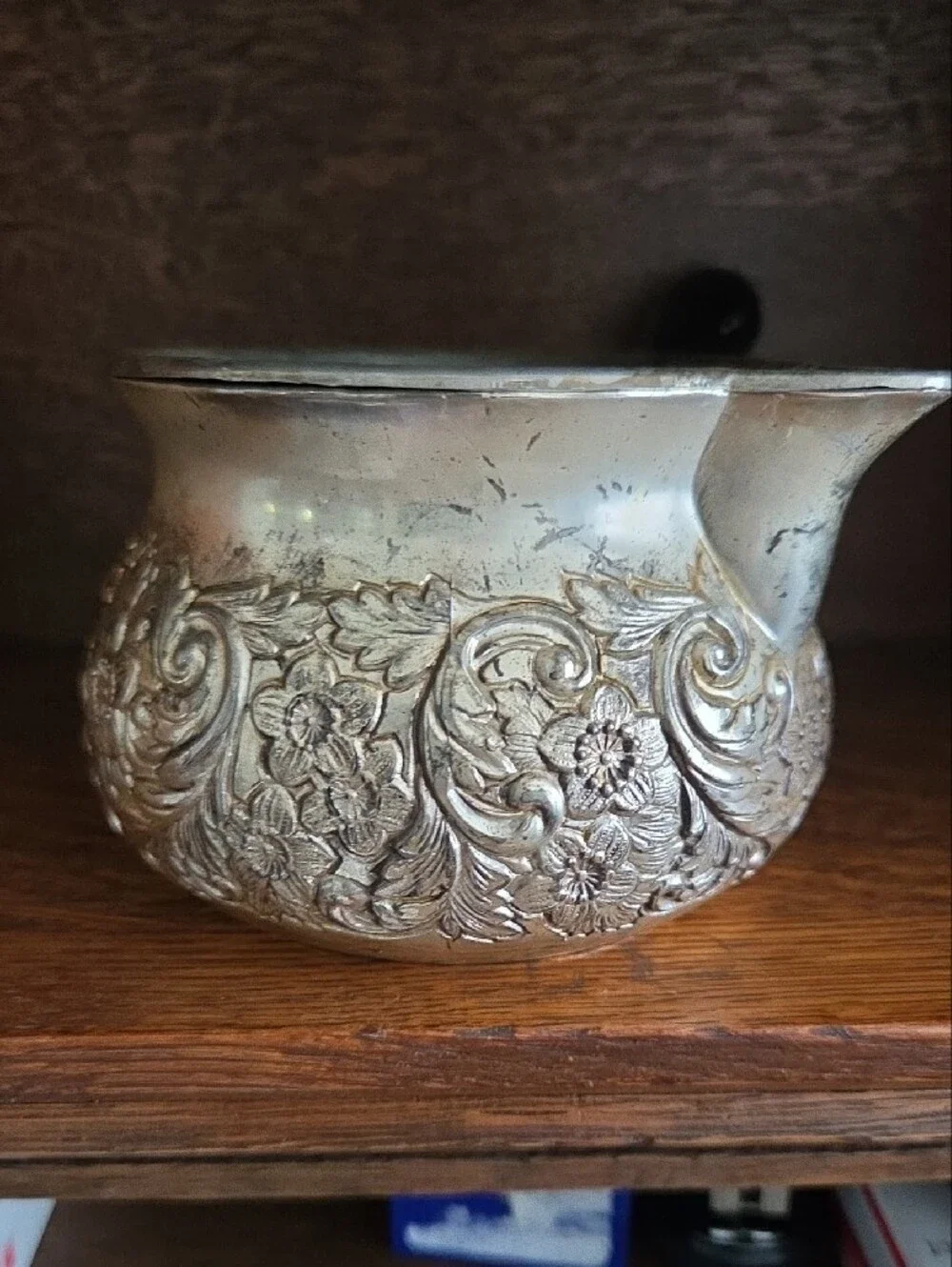 Vintage ornate embossed