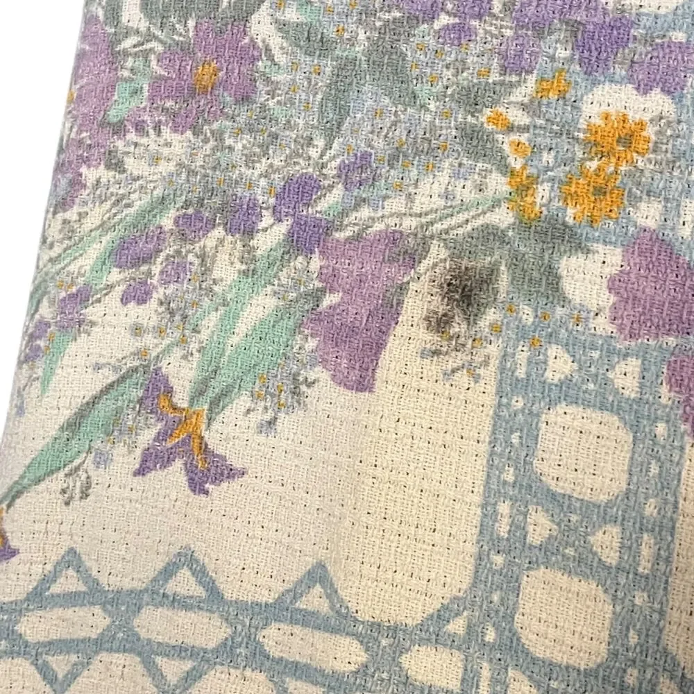 Vintage USA Made 100% Cotton Floral 94