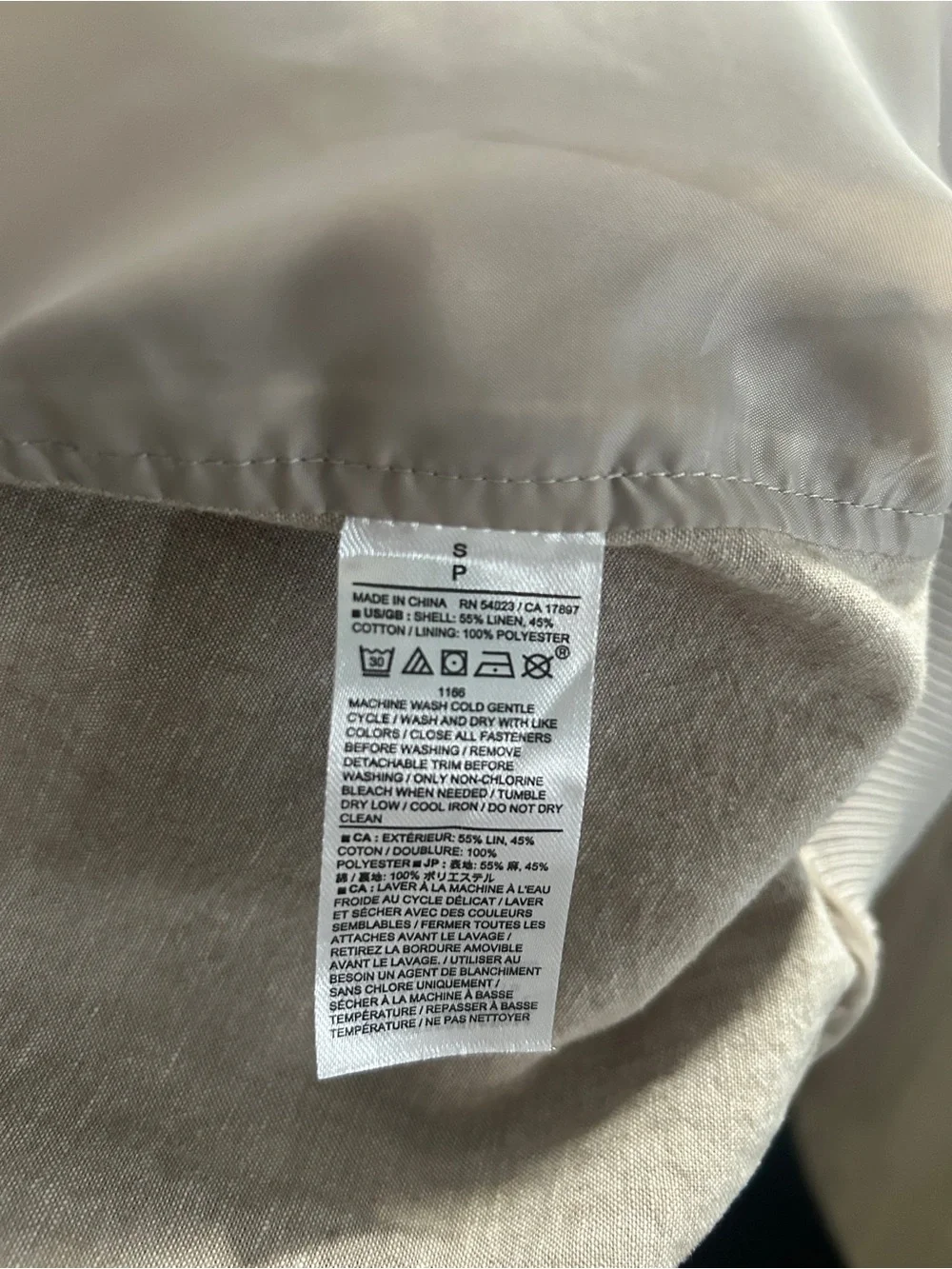 Banana Republic light beige
