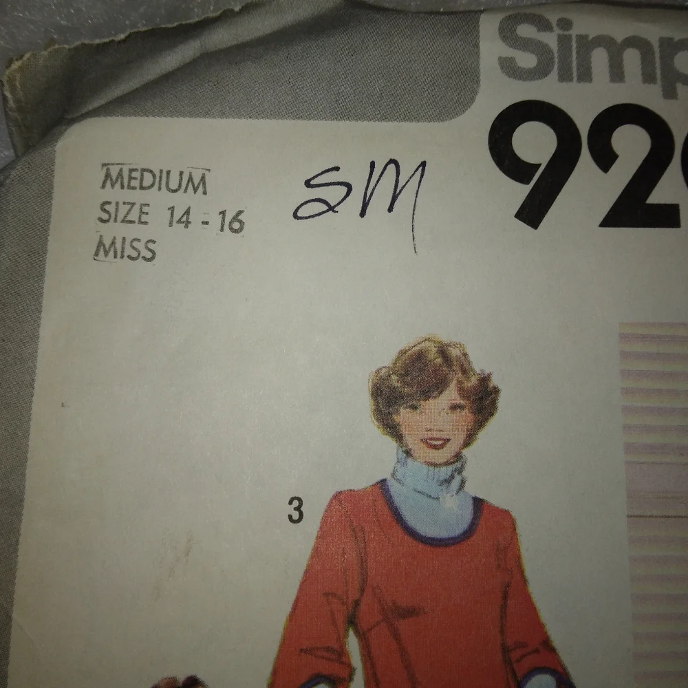 Simplicity sewing pattern