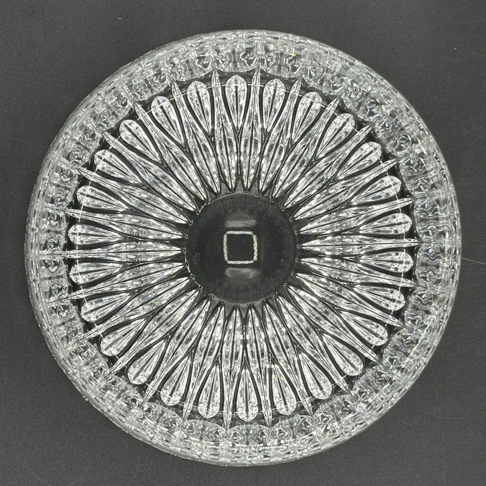 Vtg Gotham Althea Heavy Cut Lead Crystal Round Bowl 7.5
