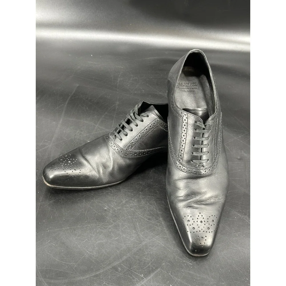 Pal Zileri Whole Cut Oxfords Brown Men's‎ Size 43.5 Black