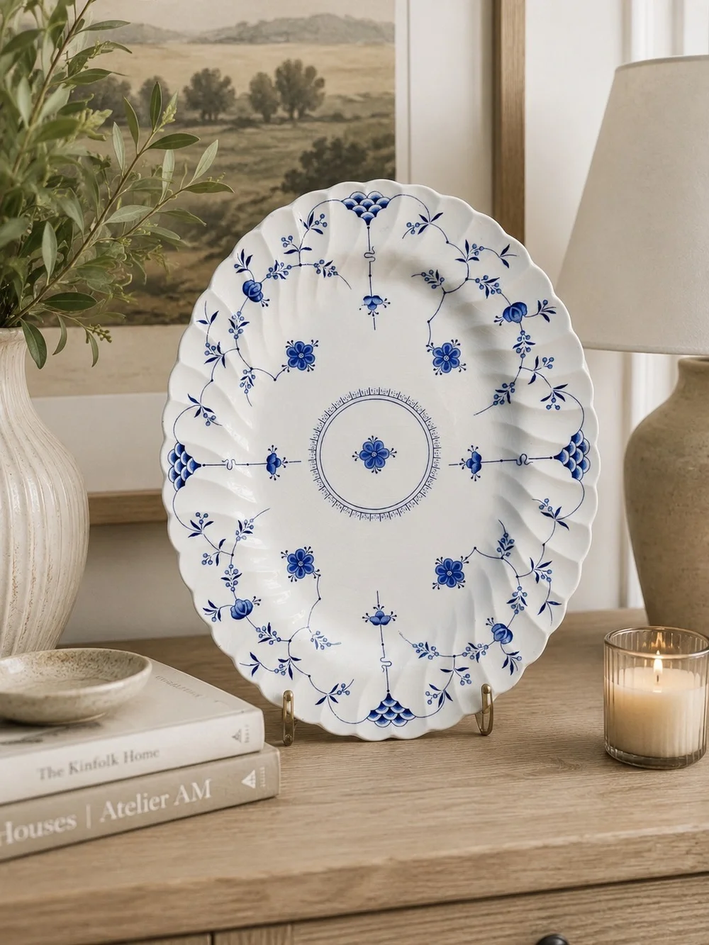 Vintage Finlandia 14” Oval Serving Platter  by MYOTT STAFFORDSHIRE