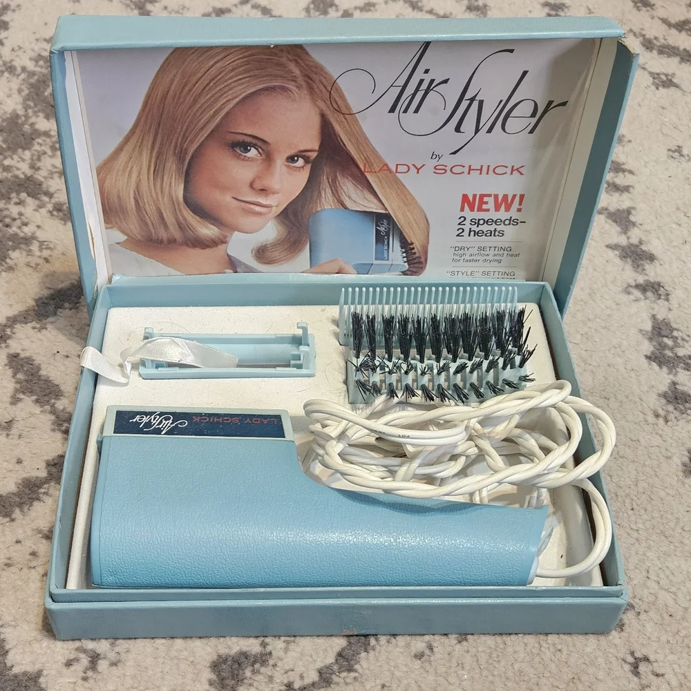 Vintage AIR STYLER by LADY SCHICK (1970) CYBIL‎ SHEPPARD Works!!
