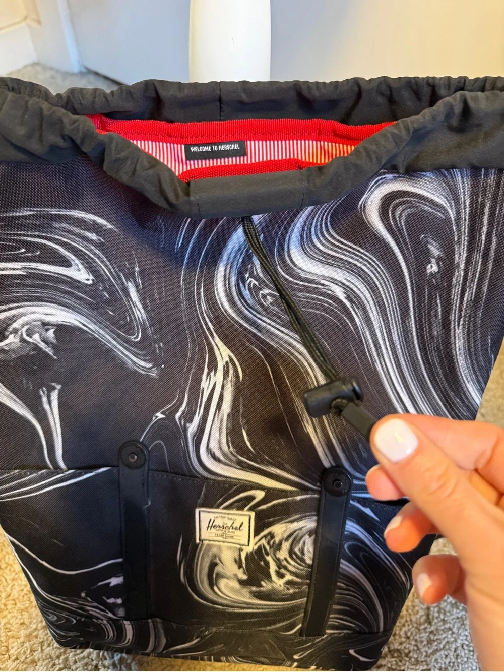 Herschel Supply Company pattern padded detail